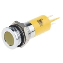 RS PRO Yellow Panel Mount Indicator 12V DC 20mA Solder Tab Termination IP67 Flush 703-8813