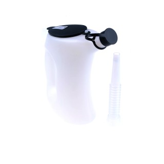 RS PRO 1L High Density Polyethylene Laboratory Carboy Bottle with Funnel-Shaped Discharge Spout 703-1102