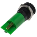 RS PRO Green Panel Mount Indicator 220V AC Solder Tab Termination IP67 Flush Bezel 703-8904