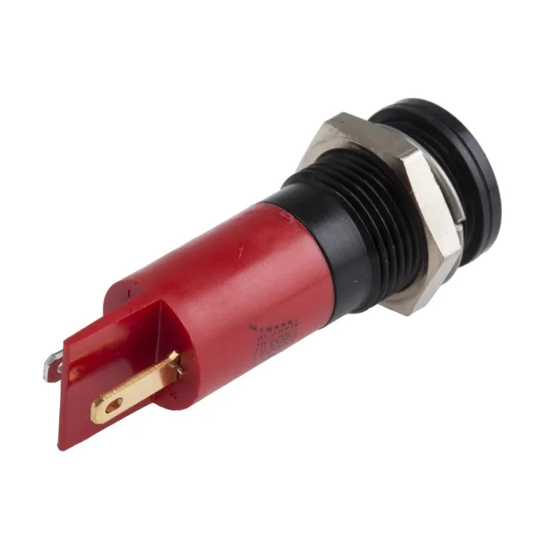 RS PRO Red Panel Mount Indicator 24V dc 20mA Solder Tab Termination IP67 Flush Bezel 703-8881