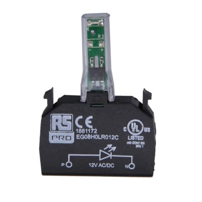 RS PRO LED Light Block 110V AC Amber Illumination with Side View SMD LED Technology 188-1191