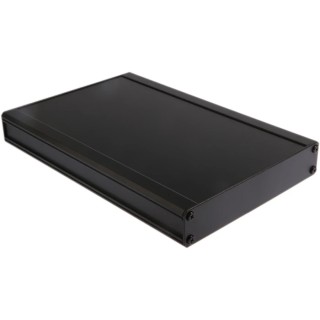 RS PRO Black Extruded Aluminium Heat Sink Case, IP40, 41 mm Height, 300 mm Length, 200 mm Width 188-1256