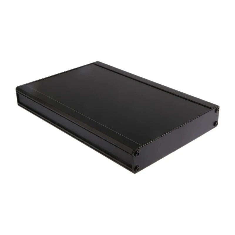 RS PRO Black Extruded Aluminium Heat Sink Case, IP40, 41 mm Height, 300 mm Length, 200 mm Width 188-1256