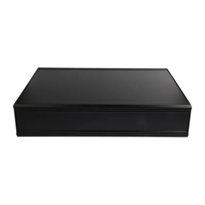 RS PRO EAB Series Extruded Aluminium Heat Sink Case Black Lid 86 mm Height 400 mm Length 300 mm Width 188-1269