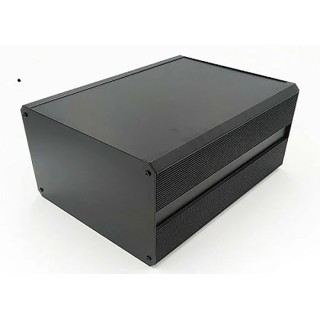 RS PRO EAB Series Extruded Aluminium Heat Sink Case Black Lid IP40 175mm x 300mm x 200mm 188-1284
