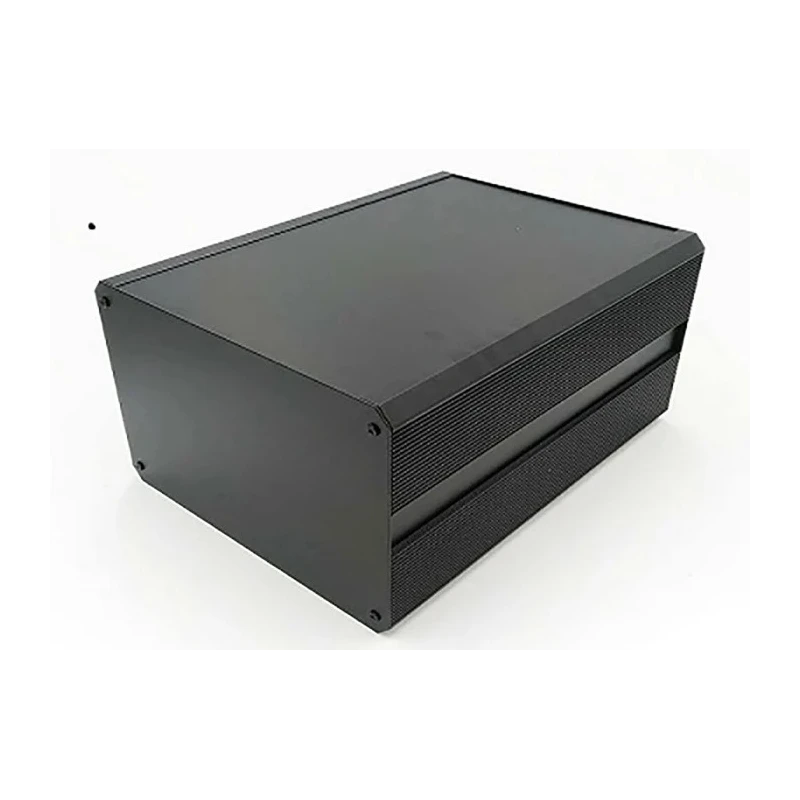 RS PRO EAB Series Extruded Aluminium Heat Sink Case Black Lid IP40 175mm x 300mm x 200mm 188-1284