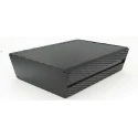 RS PRO Extruded Aluminium Heat Sink Case Black Lid IP40 219mm Height 400mm Length 200mm Width 188-1291