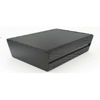 RS PRO Extruded Aluminium Heat Sink Case Black Lid IP40 219mm Height 400mm Length 200mm Width 188-1291