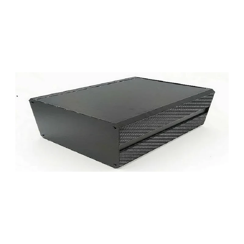RS PRO Extruded Aluminium Heat Sink Case Black Lid IP40 219mm Height 400mm Length 200mm Width 188-1291