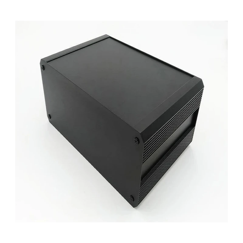 RS PRO Extruded Aluminium Heat Sink Case Black Lid IP40 200 mm x 300 mm x 264 mm EAB Series 188-1298