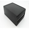 RS PRO Extruded Aluminium Heat Sink Case Black Lid IP40 200 mm x 300 mm x 264 mm EAB Series 188-1298