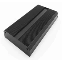RS PRO EABS Series Extruded Aluminium Heat Sink Case Black Lid IP40 50mm Height 264mm Width 299mm Length 188-1305