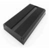 RS PRO EABS Series Extruded Aluminium Heat Sink Case Black Lid IP40 50mm Height 264mm Width 299mm Length 188-1305