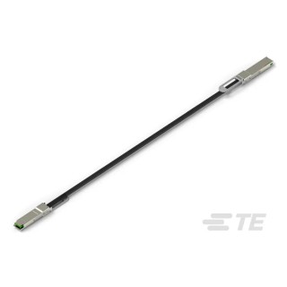 TE Connectivity Pluggable I/O Connector QSFP28 Cable Assembly Male Ethernet Cable 8 Port 16-Position 3.5V 500mA 2333393-3
