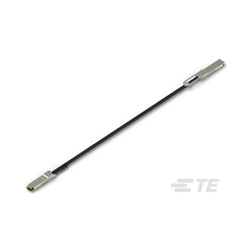 TE Connectivity Pluggable I/O Connector QSFP28 Cable Assembly Male Ethernet Cable 8 Port 16-Position 3.5V 500mA 2333393-3
