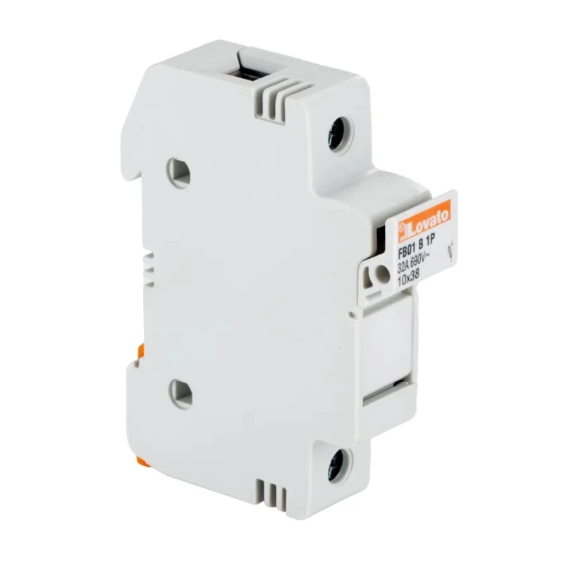 Lovato 32A 690V ac 1P-Pole Rail Mount Fuse Holder for 10 x 38 mm FB01B1P