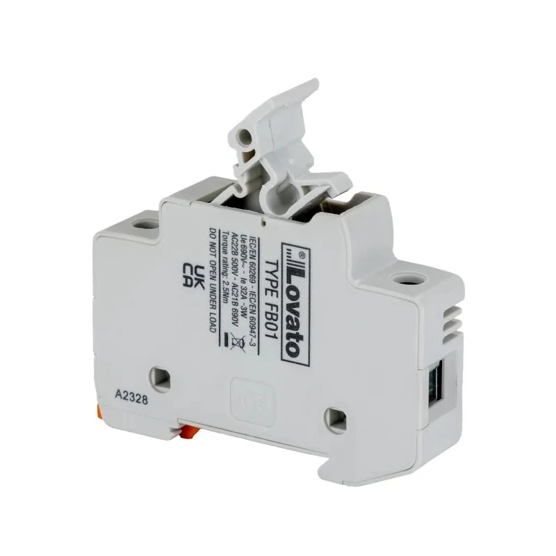 Lovato 32A 690V ac 1P-Pole Rail Mount Fuse Holder for 10 x 38 mm FB01B1P