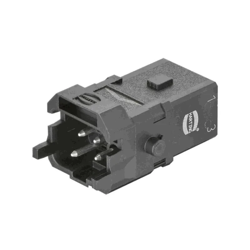 HARTING Heavy Duty Power Connector Insert 10A Han 1A Series Male 3 Contacts 09100032601