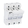 Lovato 50A 3-Pole Base Mount Fuse Holder 14 x 51 mm Fuse Size 690V AC FB02A3P
