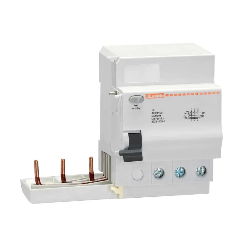 Lovato Residual Current Circuit Breaker, 40A, 3-Pole, 30 mA Trip Sensitivity, Type A, 400V AC P1RA