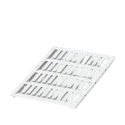 Phoenix Contact US-WMT Cable Marker White, Polycarbonate, 18 mm x 4 mm Label Size, 0.6 mm to 22 mm Cable Diameter 0801462