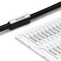 Phoenix Contact US-WMT Cable Marker White, Polycarbonate, 18 mm x 4 mm Label Size, 0.6 mm to 22 mm Cable Diameter 0801462
