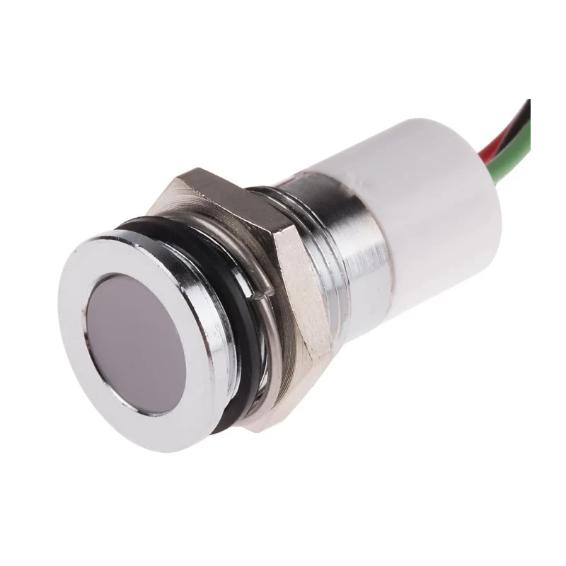RS PRO Panel Mount Indicator 12V dc Lead Wire Termination IP67 Flush Bezel IP67