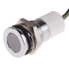 RS PRO Panel Mount Indicator 12V dc Lead Wire Termination IP67 Flush Bezel IP67