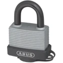ABUS Aluminium Steel Safety Padlock Weatherproof 8 mm Shackle Diameter 45 mm Width 70AL/45 SILVER