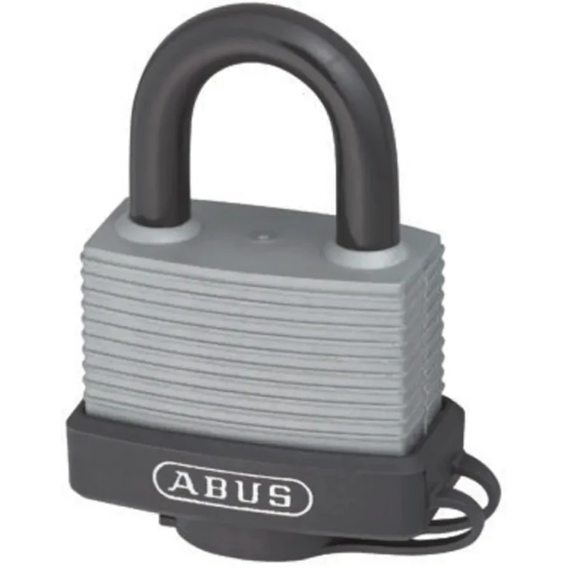 ABUS Aluminium Steel Safety Padlock Weatherproof 8 mm Shackle Diameter 45 mm Width 70AL/45 SILVER