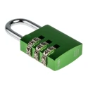 RS PRO Combination Padlock Steel, Aluminium Safety Padlock Weatherproof, 5 mm Shackle Diameter, 30mm Body Width 145/30 Red