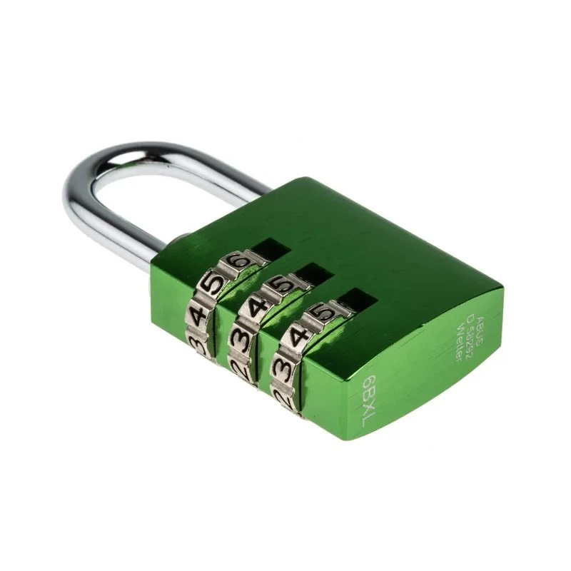 RS PRO Combination Padlock Steel, Aluminium Safety Padlock Weatherproof, 5 mm Shackle Diameter, 30mm Body Width 145/30 Red