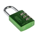 RS PRO Combination Padlock Steel, Aluminium Safety Padlock Weatherproof, 5 mm Shackle Diameter, 30mm Body Width 145/30 Red