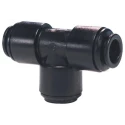 John Guest PM Series Pneumatic Tee Tube-to-Tube Adapter Push-in 5 mm, Max Pressure 16 bar, Temp Range -20°C to 65°C PM0205E