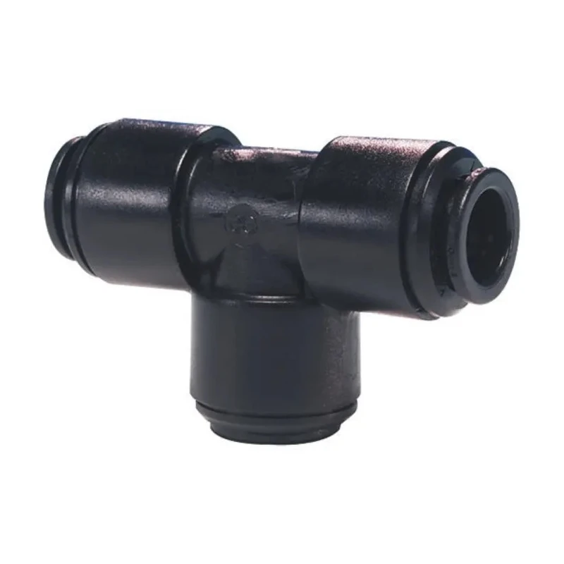 John Guest PM Series Pneumatic Tee Tube-to-Tube Adapter Push-in 5 mm, Max Pressure 16 bar, Temp Range -20°C to 65°C PM0205E