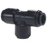 John Guest PM Series Pneumatic Tee Tube-to-Tube Adapter Push-in 5 mm, Max Pressure 16 bar, Temp Range -20°C to 65°C PM0205E