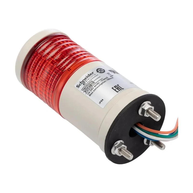 Schneider Electric Harmony Series Red Signal Tower No Sounder Component, 1 Light 24V AC/DC Surface XVC4B1K