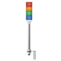 Schneider Electric Harmony XVC4 Series Signal Tower Buzzer, 5 Lights, Red, Blue, Green, Amber LED, 24V AC/DC 