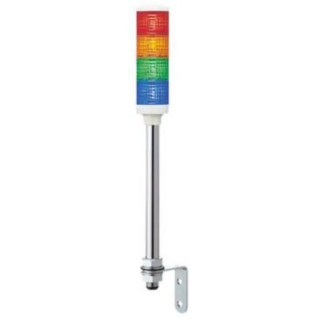 Schneider Electric Harmony XVC4 Series Signal Tower Buzzer, 5 Lights, Red, Blue, Green, Amber LED, 24V AC/DC 