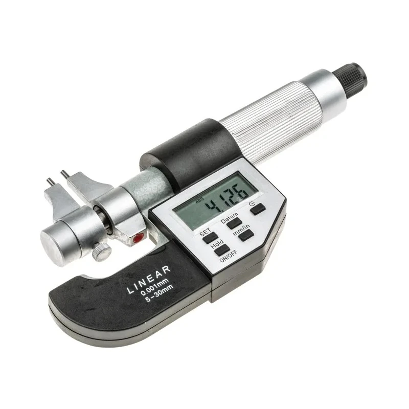 RS PRO Digital Internal Micrometre, Measuring Range 5-30 mm, Accuracy ±0.003 mm, Resolution 0.001 mm, Battery 705-1260