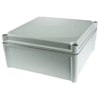 Fibox SOLID PC Series Polycarbonate Enclosure Grey Lid IP67 IK09 IK08 130 mm x 278 mm x 278 mm PC 2828 13 G ENCLOSURE