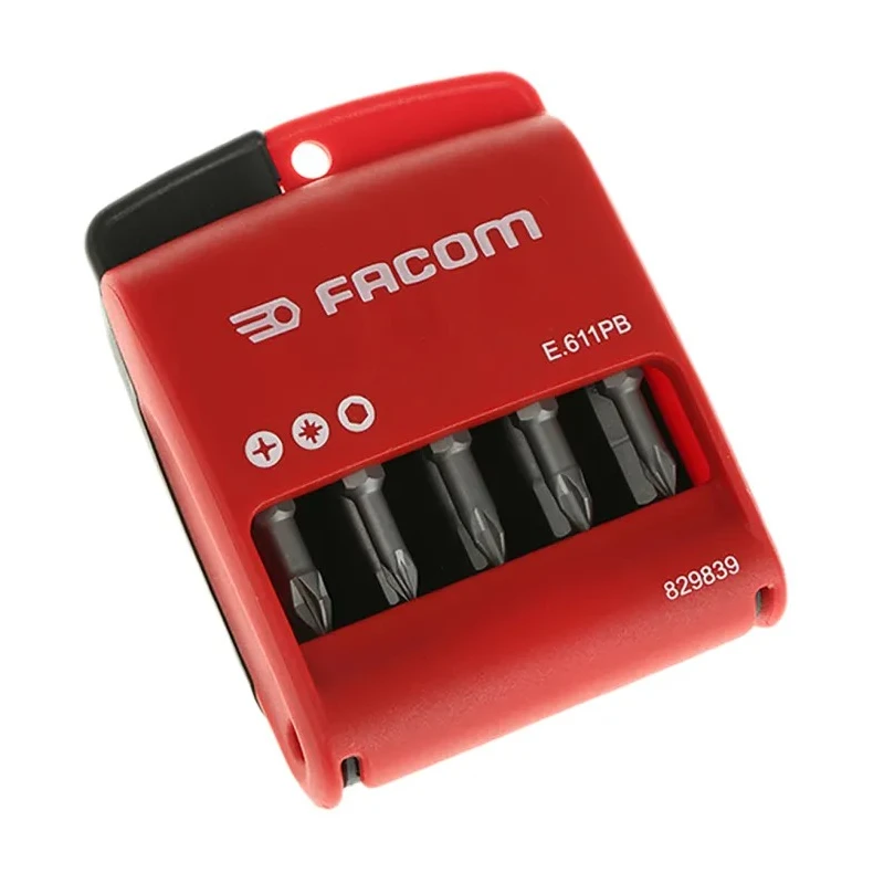 Facom Phillips, Pozidriv, Torx Long-Reach Screwdriver Bit Set 10 Pieces 50mm E.611PB