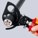 Knipex Ratchet Cable Cutter, 250mm Overall Length, High Grade Special Tool Steel Jaw, VDE/1000V Approved, IEC 95 36 250