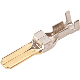 TE Connectivity Dynamic 5000 Series Male Crimp Terminal 12 AWG Min, 10 AWG Max, Gold Plated 917803-2