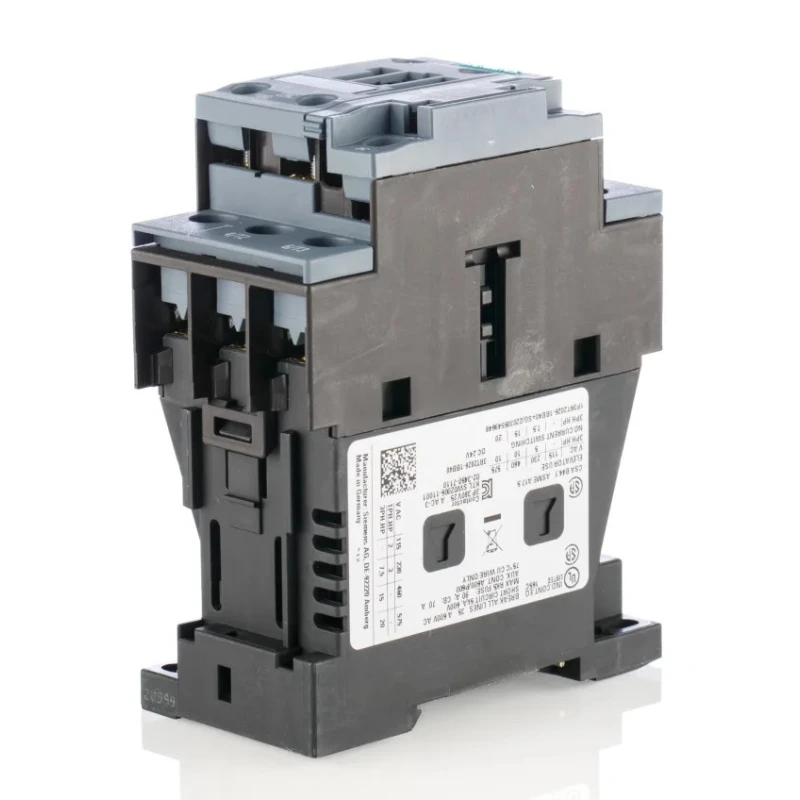 Siemens 3RT2 Motor Control Contactor, 24V DC Coil, 3-Pole, 25 A, 11 kW 230V, 3 NO, 400V AC 3RT2026-1BB40