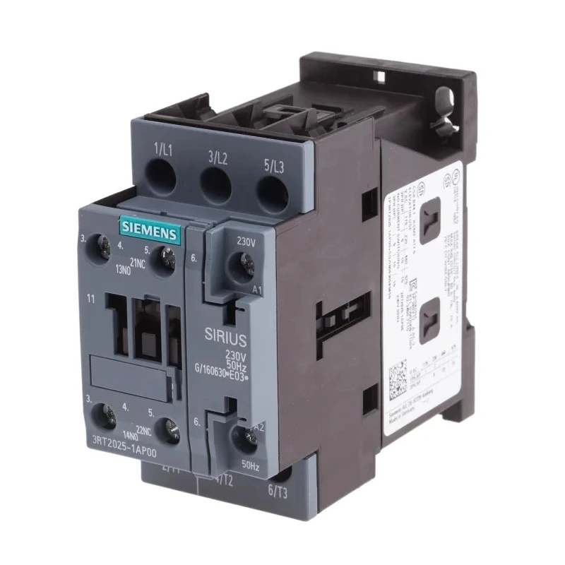 Siemens 3RT2 Motor Control Contactor, 230V AC Coil, 3-Pole, 17A, 7.5 kW Power Rating, 3 NO Contacts, 400V AC 3RT2025-1AP00