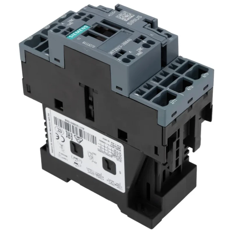 Siemens 3RT2 Series 3-Pole 9A 4kW Motor Control Contactor with 24V DC Coil 3RT2023-2BB40