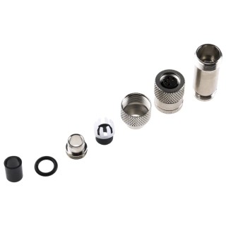 binder Industrial Circular Connector Cable Type, 4 Contacts, Female Plug, M8 Connector, IP67 Rated, Metal 99-3362-00-04