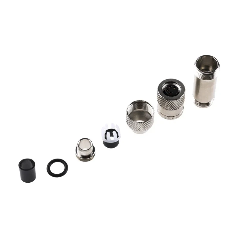 binder Industrial Circular Connector Cable Type, 4 Contacts, Female Plug, M8 Connector, IP67 Rated, Metal 99-3362-00-04