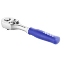 Expert by Facom 1/4 in Ratchet with Ratchet Handle, Chrome Vanadium Steel, 140mm Overall, Model E030605